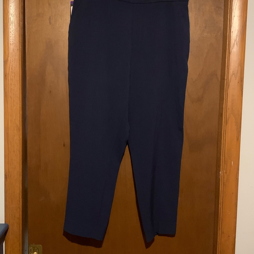 Banana Republic Dark Blue Cropped Pants size 14 NWT
